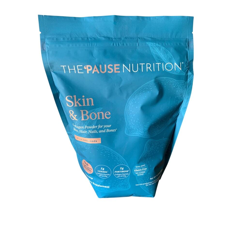 The Pause Nutrition Skin & Bone Collagen Powder Pink Lemonade The Pause Life